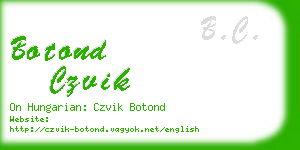 botond czvik business card